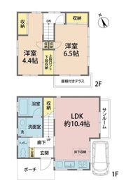 前貝塚戸建の間取り画像
