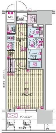 プレサンス深江橋ラヴィゲートの間取り画像