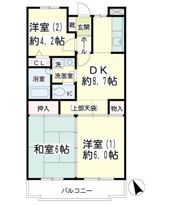 ピボアンヌ北寺尾A棟の間取り画像