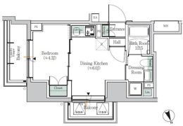 ONE ROOF RESIDENCE ASAKUSABASHIの間取り画像