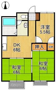 グランドハイツ幸福A棟の間取り画像