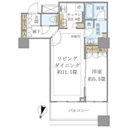 Brillia大井町 LA VIE EN TOWERの間取り画像