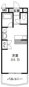テノン元浜の間取り画像