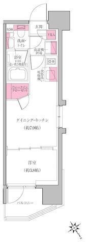 レジディア門前仲町プレイスの間取り画像