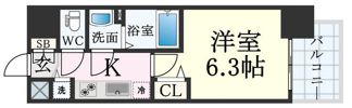 プレサンス新神戸駅前の間取り画像
