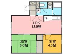 ソレアード田上の間取り画像