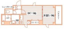 ボヌールスクエアアコオⅤ番館の間取り画像