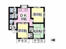 クレスト塚原Bの間取り画像