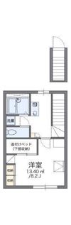 レオパレスJUN東野の間取り画像
