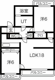 カメリア白山の間取り画像