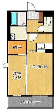 MAST中井C棟の間取り画像