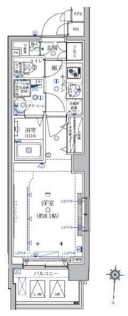 クレイシア菊川の間取り画像