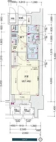 プレサンス桜通ベルノの間取り画像