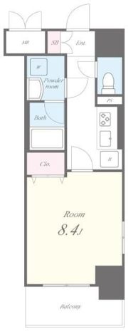 VOLGA BLDG アドグリシーヌ 竜泉の間取り画像