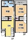 八雲北町テラス_青の間取り画像