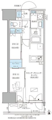 パークアクシス品川天王洲アイルの間取り画像