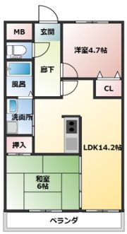 グラシアスとなみの間取り画像