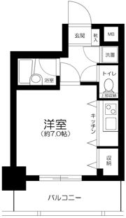 パレステュディオ日本橋浜町駅前の間取り画像