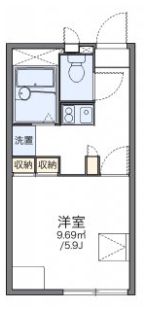 レオパレスフォンターナの間取り画像