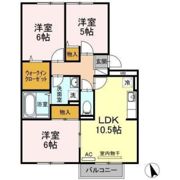 クレッシェンド今村の間取り画像