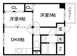 グレイスハイツ東須磨の間取り画像