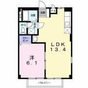 メルベーユ宮 Aの間取り画像