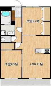 クロノス52鶴羽田の間取り画像