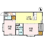 ぺティーコーポみつばⅡの間取り画像
