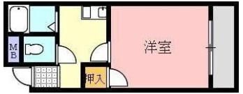 ハイツ福岡の間取り画像