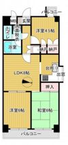 ライオンズマンション京橋川の間取り画像