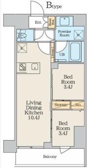 クレストコート本所吾妻橋Northの間取り画像