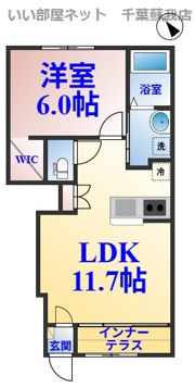 （仮称）千葉市中央区矢作町新築アパートの間取り画像