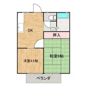 レジデンス白鳥Aの間取り画像