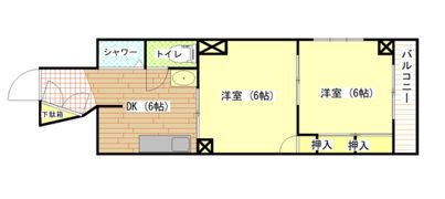 国際コーポの間取り画像