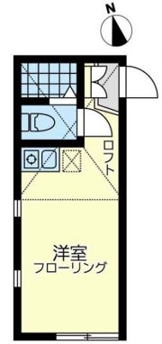 ユナイト 殿町フェルナンデスの間取り画像