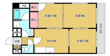ソレアード山本の間取り画像