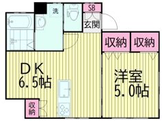 ハイツ田辺Ⅰ（ハイツタナベワン）の間取り画像