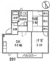 フレグランス川本B棟の間取り画像