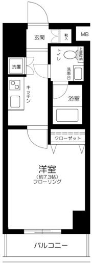 ガリシアレジデンス六本木の間取り画像