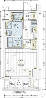 エステムコート梅田北IIゼニスの間取り画像