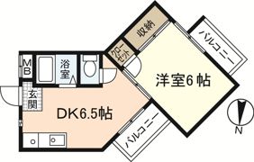 コーポ美の里の間取り画像