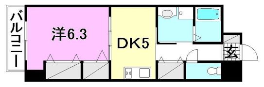 ライフコート千舟の間取り画像
