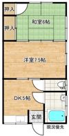 福島貸家の間取り画像