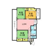 ダイマルコーポ立岩の間取り画像