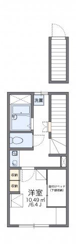 レオパレスハッピネスの間取り画像