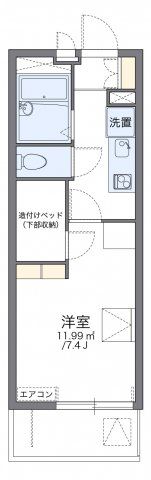 レオパレスサーティーンストーンⅢの間取り画像