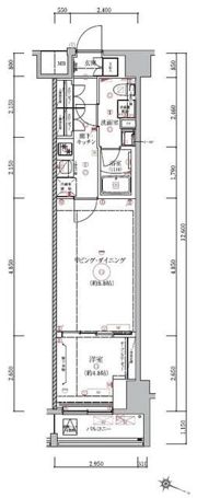 ベルシード板橋本町プレミアⅡの間取り画像