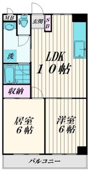 コスモドエル池上の間取り画像