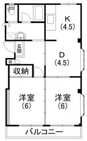 佐鳴台クローバービルの間取り画像
