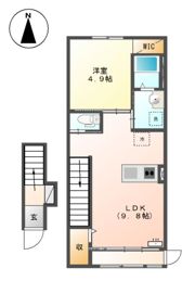 カーサミミーの間取り画像